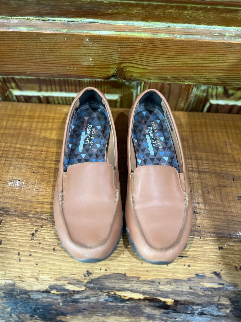 Skechers Women’s Slip-On Loafers in Camel Brown